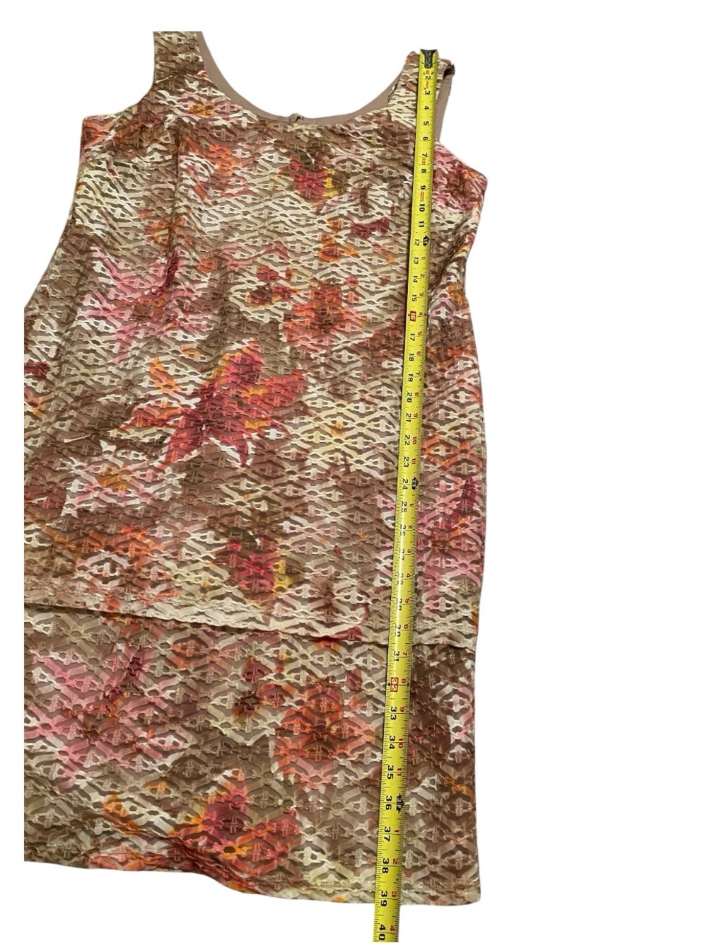 R&M Richards Floral Sleeveless Shift Dress Beautiful Multi-Color Size 14 - Picture 10 of 10